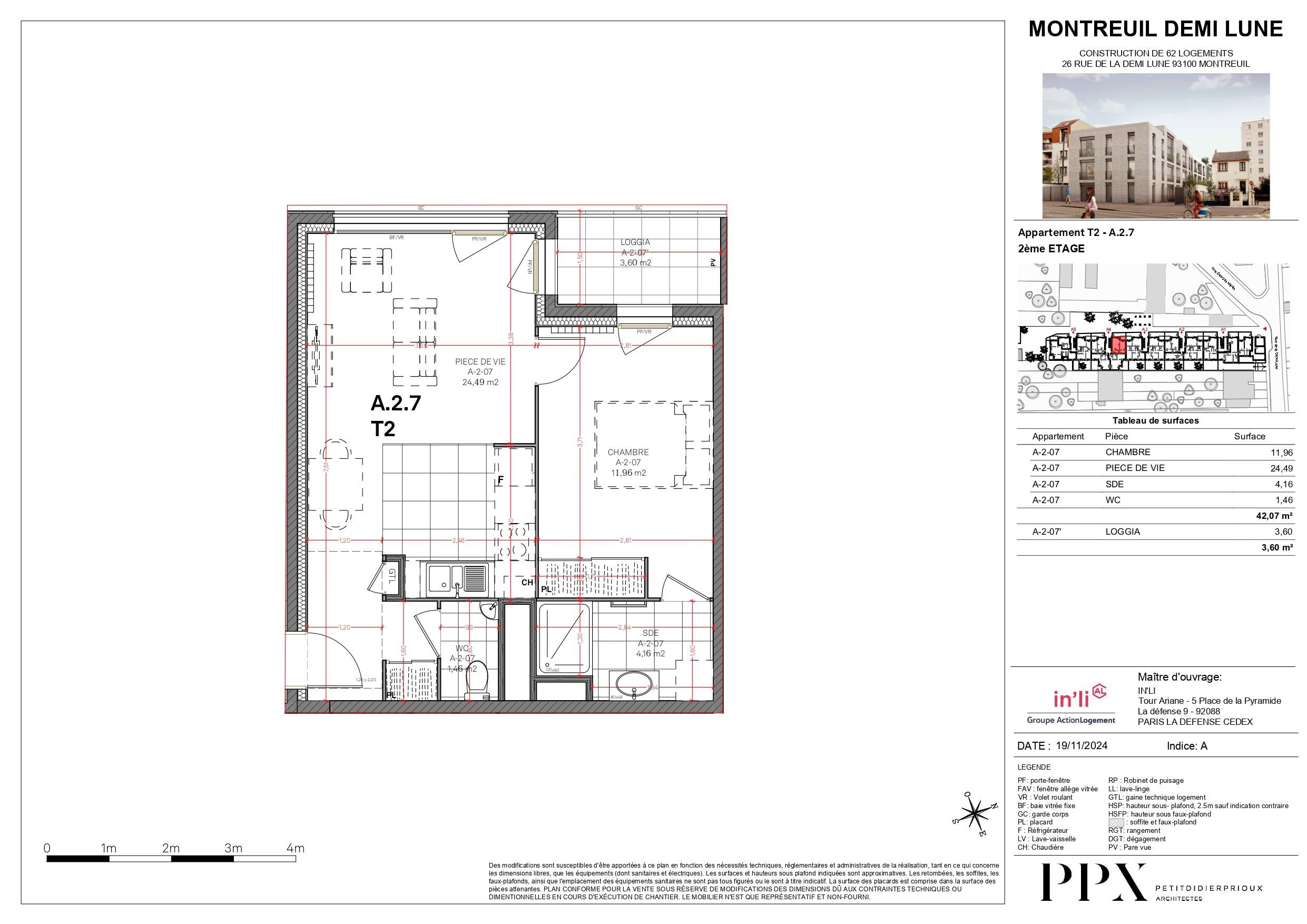 2-room rental in Montreuil, photo 1