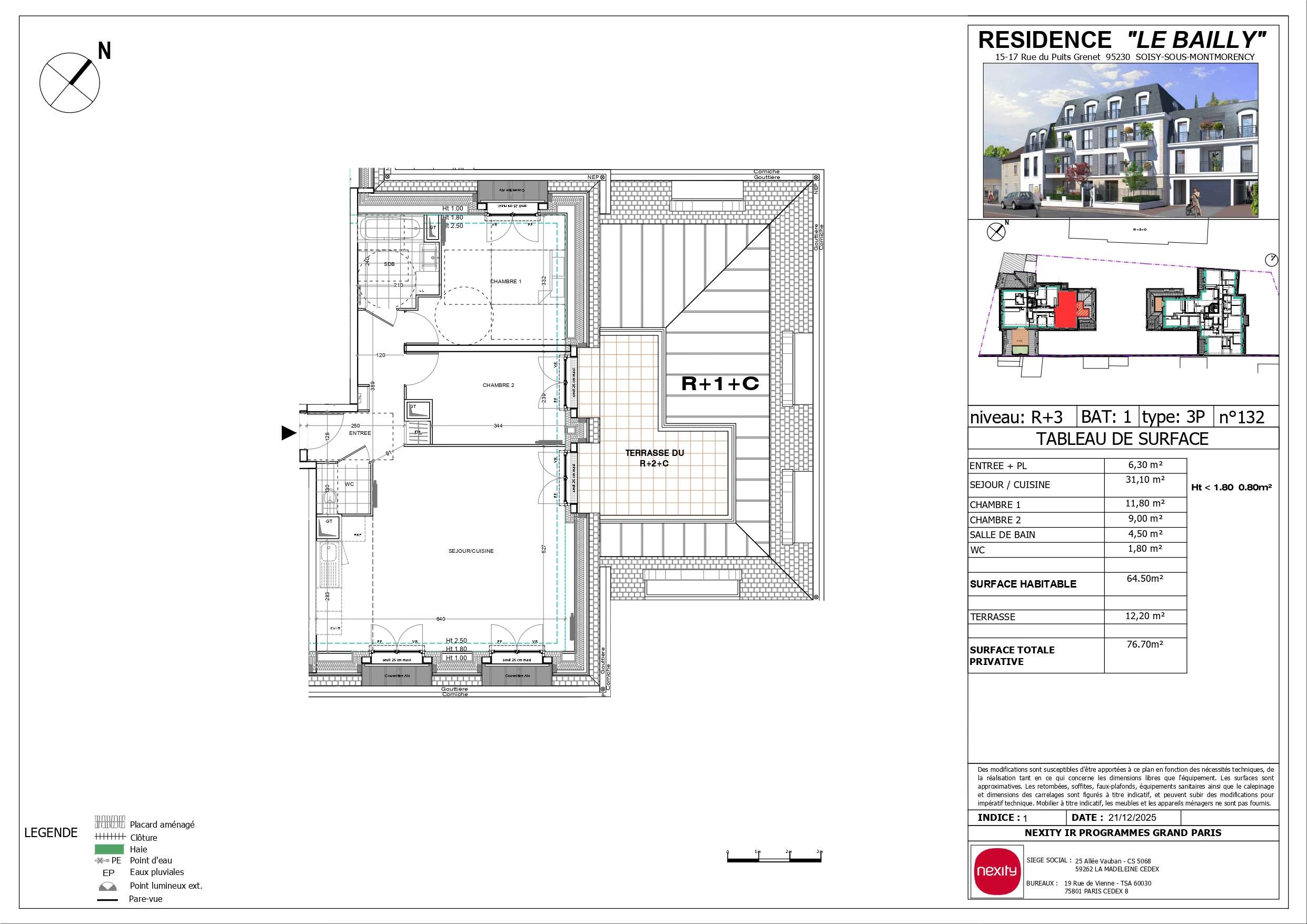 View of 3-room rental in Soisy Sous Montmorency