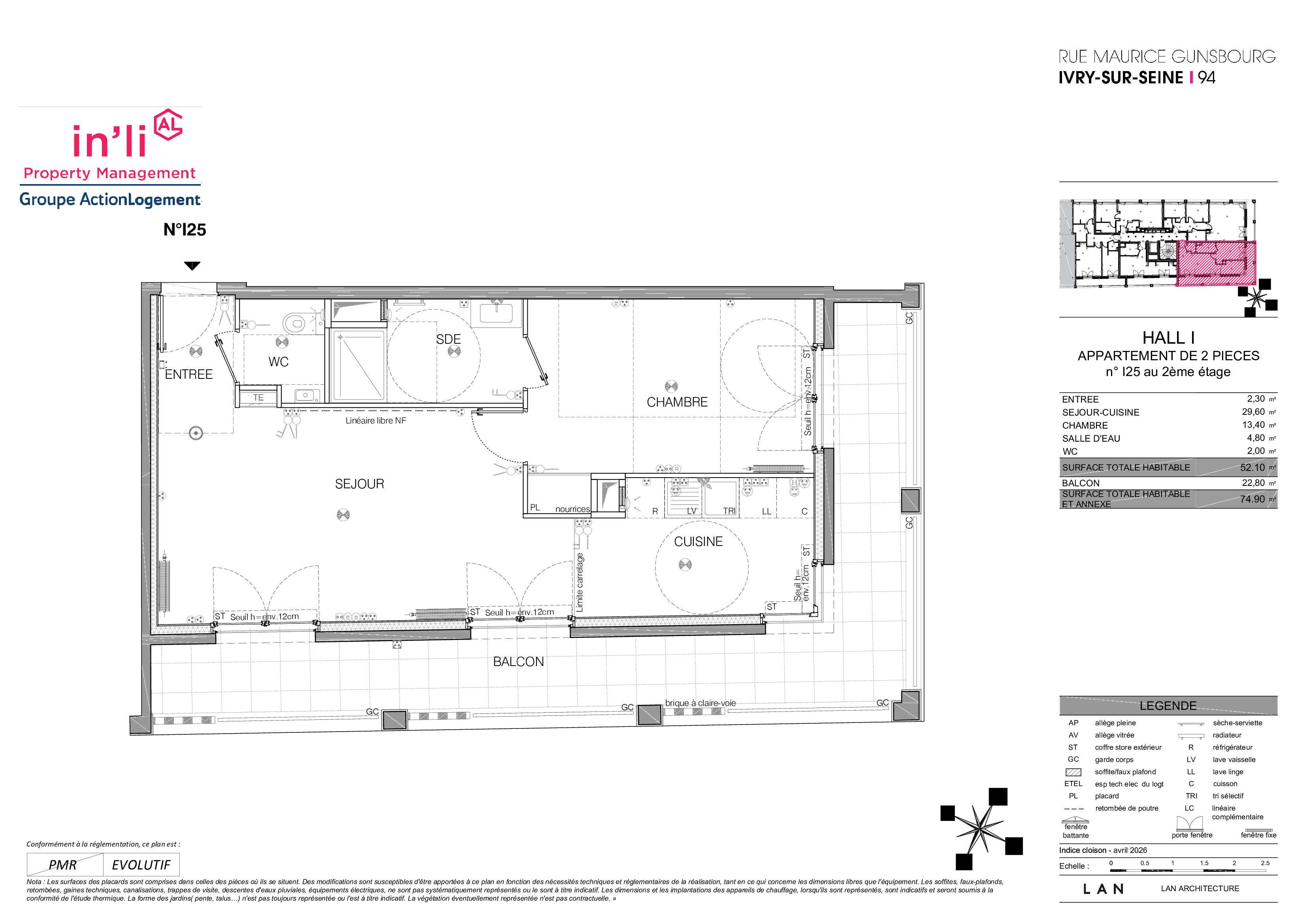 2-room rental in Ivry Sur Seine, photo 1